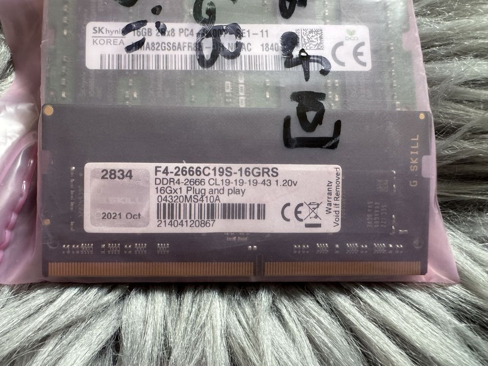 Оперативна пам’ять БУ G.Skill RipJaws SO-DIMM Series 16GB та інші