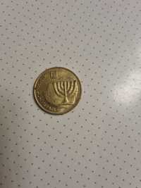 2 szt Monety Izraelskie  z 1989 roku o nominale 10 Agorot.