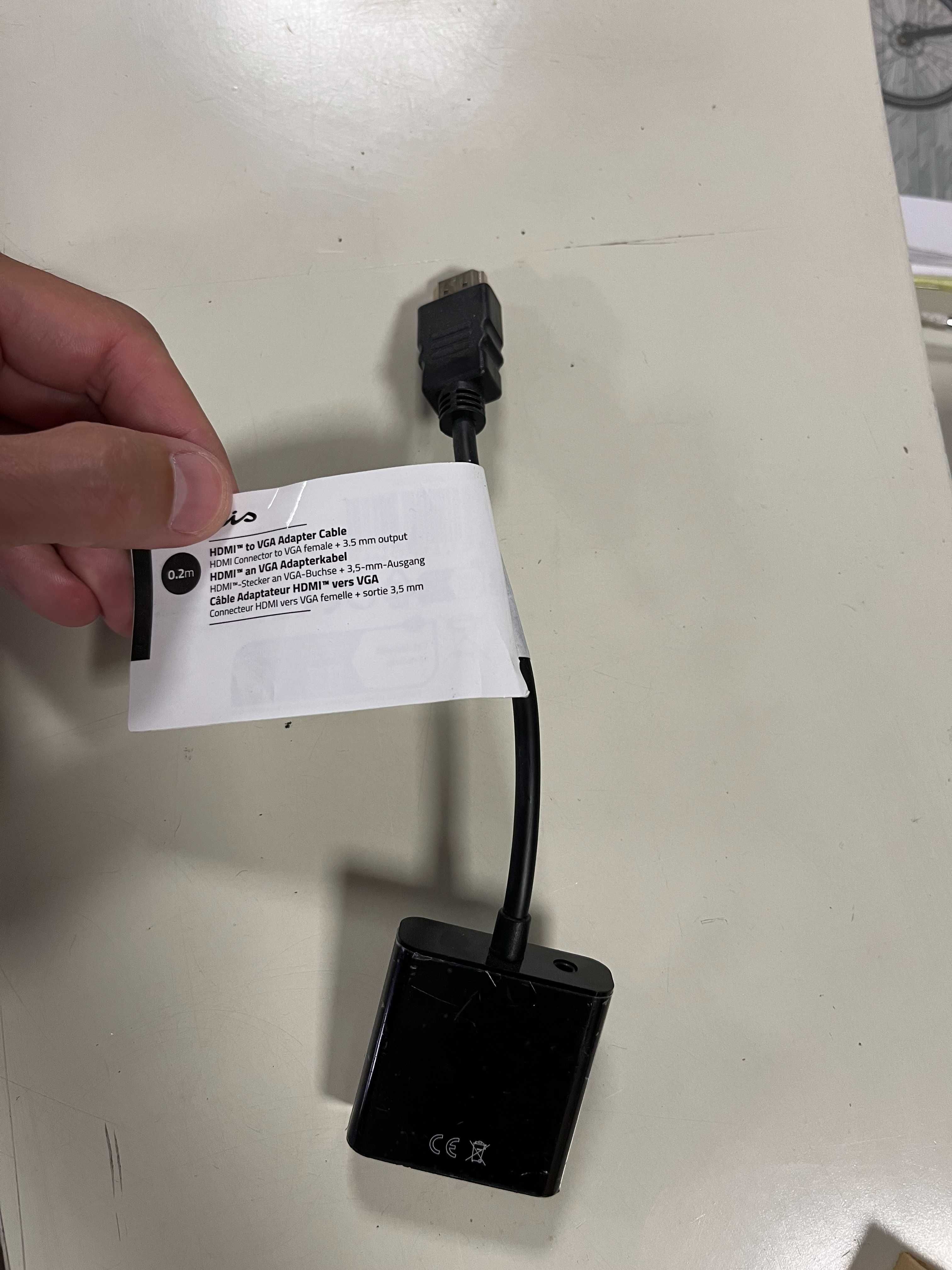 Conversor VGA para HDMI, com audio