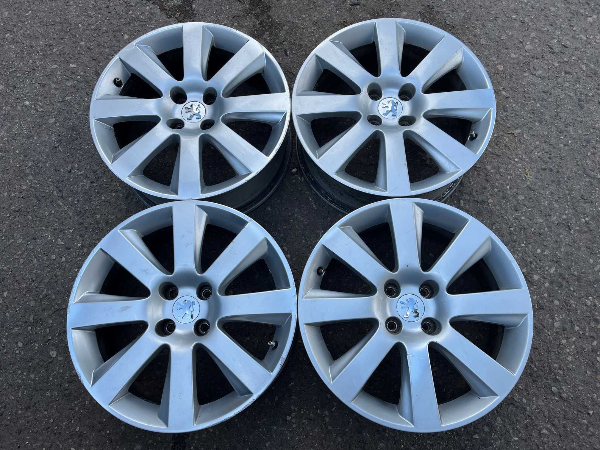 4x alufelgi PEUGEOT 5008 18"x7" rozstaw 4x108 ET 29 + czujniki TPMS