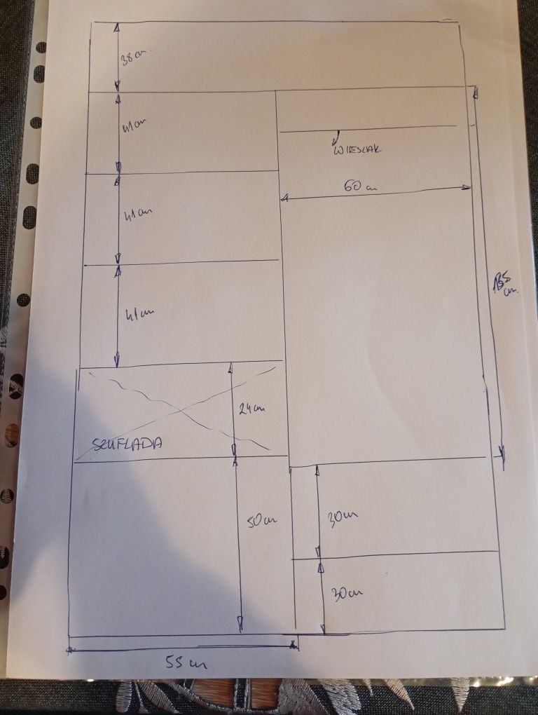 Szafa na ubrania 120/243/70 cm. Stan idealny
