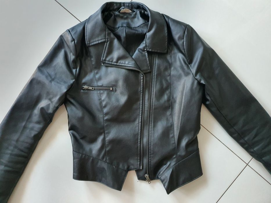 Kurtka ramoneska skórzana S
