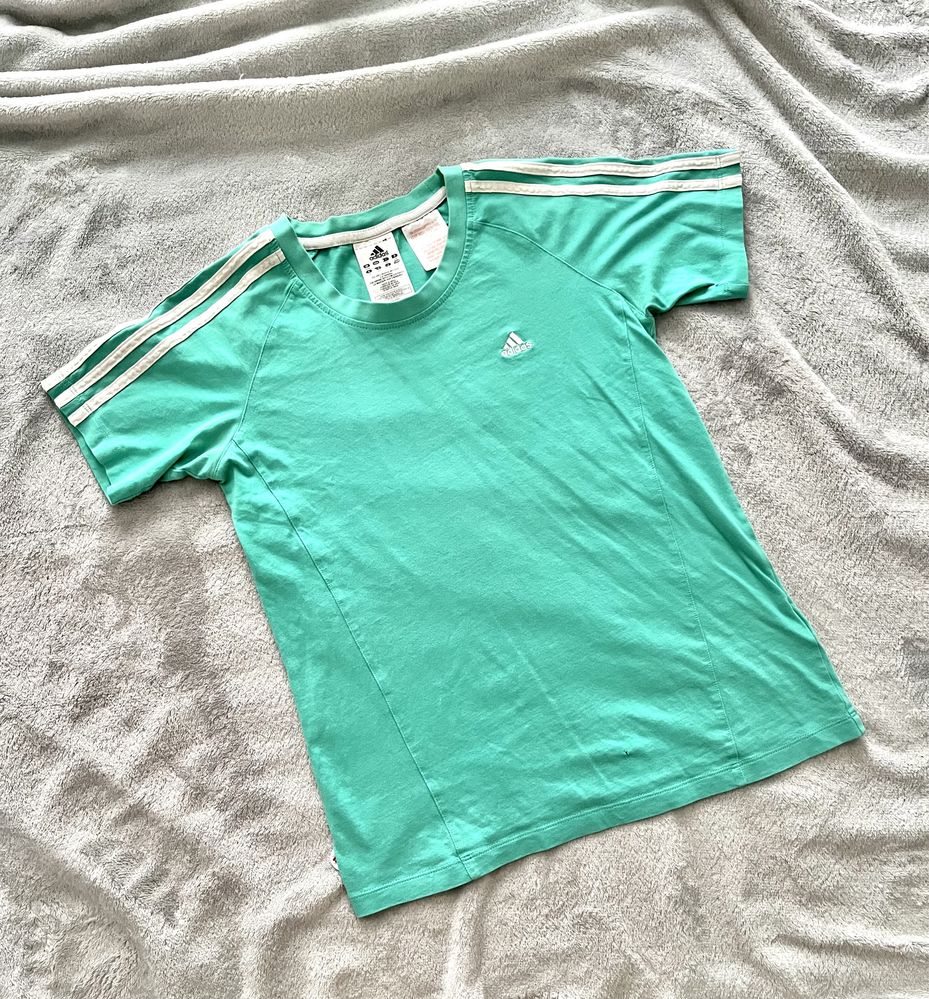Turkusowa Koszulka 34/36 (S) Adidas