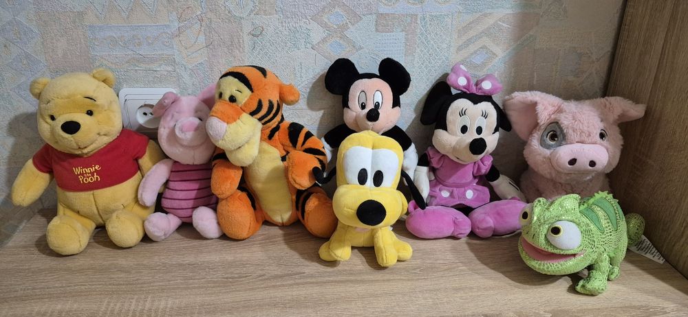 Лот мягких игрушек дисней за все 500грн