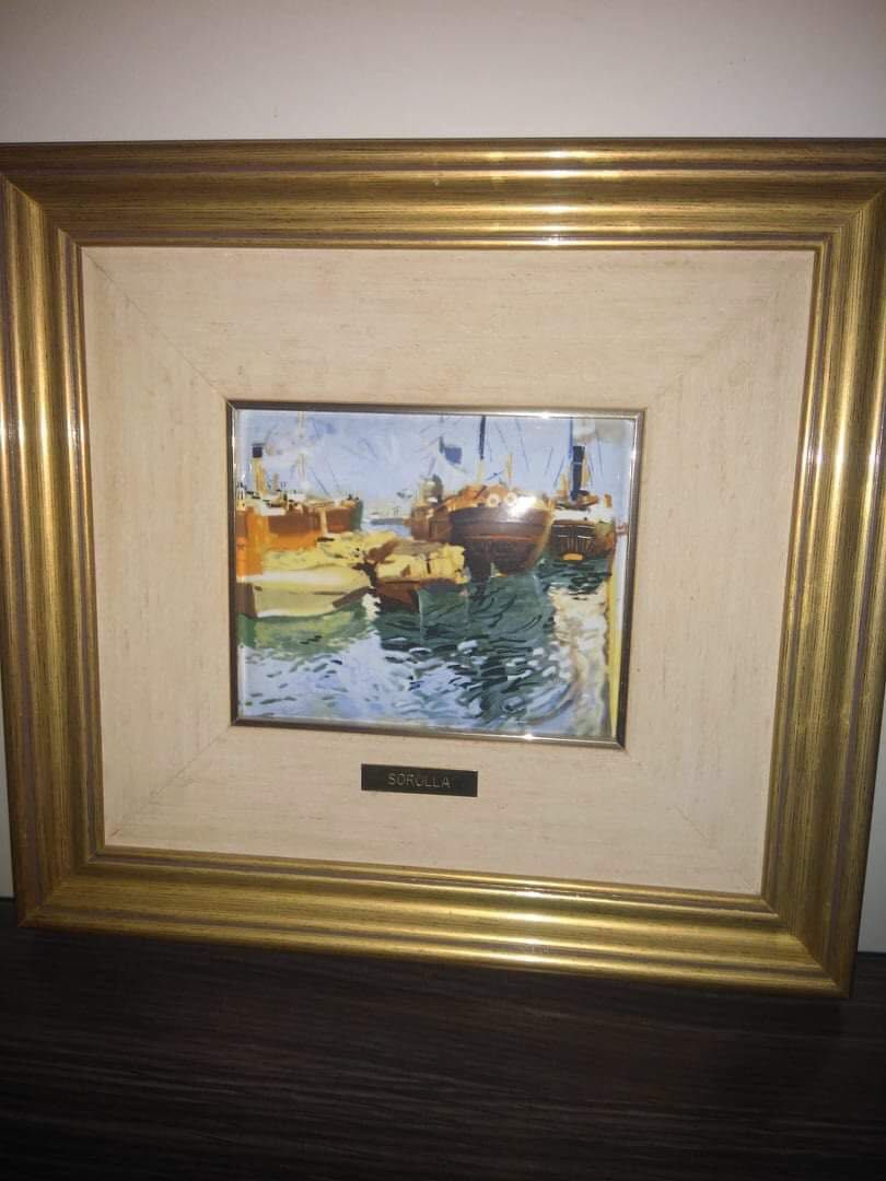 Porto de Valencia, Sorolla [esmslte a fogo]