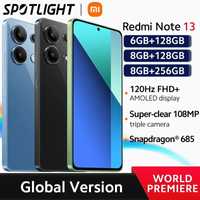 Новые смартфоны Xiaomi Redmi Note 13 6/128Gb Global Version 108Mп, NFC