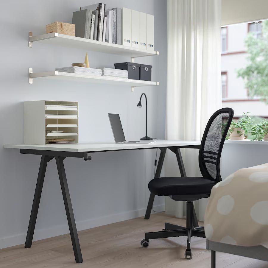 Biurko IKEA TROTTEN 160x80 cm • Jak nowe • Łódź