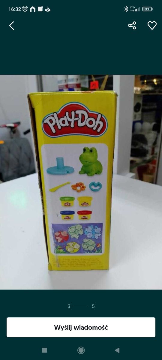 Ciastolina PLAY-DOH Starters - Żaba i nauka kolorów F6926