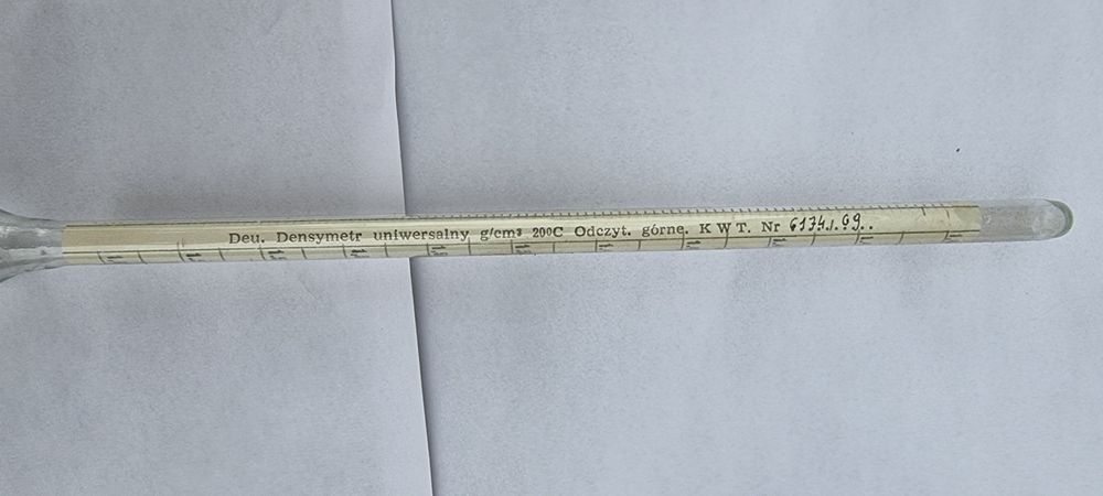 Arometry hydrometry nowe nigdy nieużywane do mierzenia gęstości cieczy