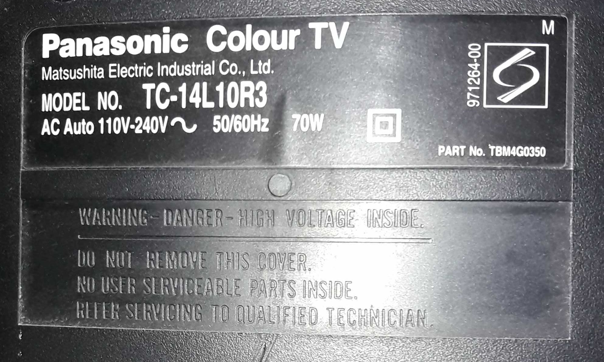 Телевізор PANASONIC ТС-14L10R3 + бонус (кронштейн для кріплення)