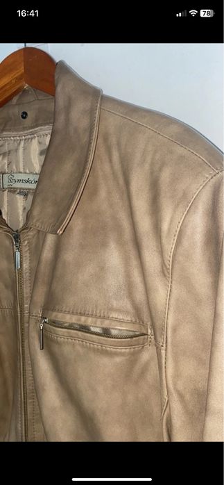 Kurtka skórzana męska xxl polski producent z podpinką ocieplana