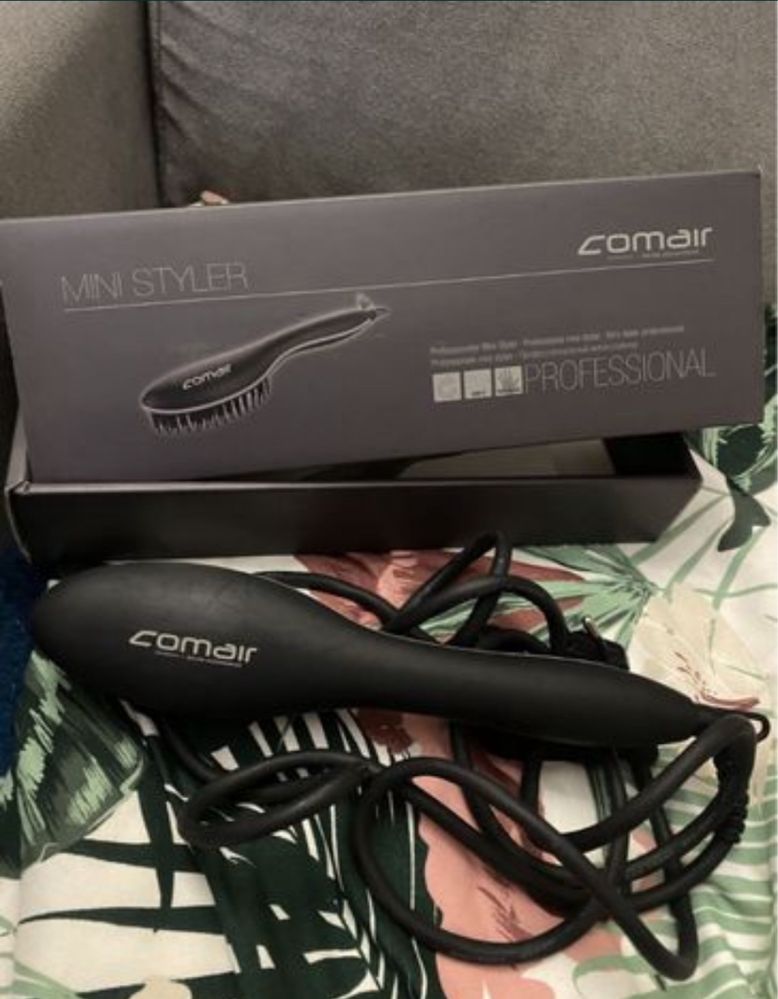 Szczotka prostująca Comair mini styler czarna 2w1