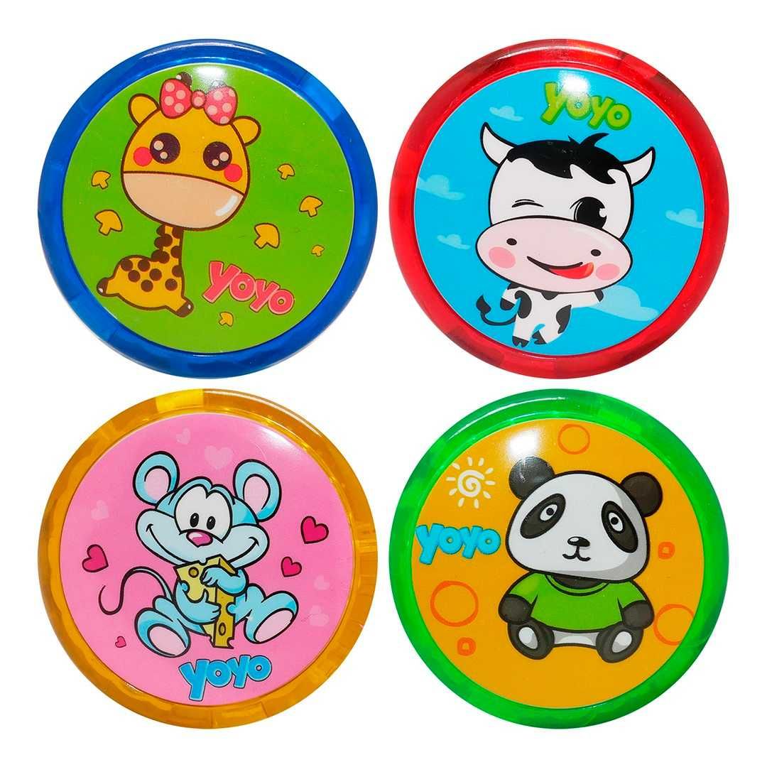 Świecące Jojo Yo Yo - Gra Zręcznościowa - Fidget Toy - Krówka