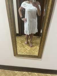 Sukienka hiszpanka biala 95% bawełna M