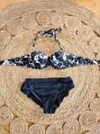 Lascana S 36 A bikini strój kąpielowy kostium dwuczęściowy retro pinup