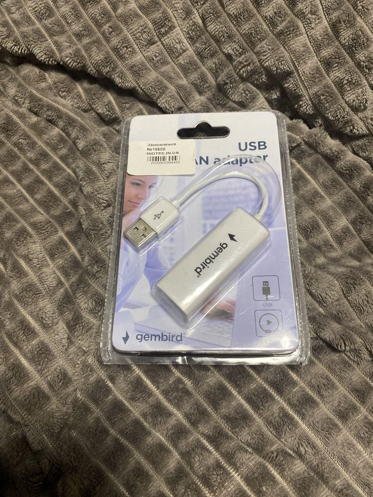 Перехідник USB2.0 to Fast Ethernet GEMBIRD (NIC-U2-02)