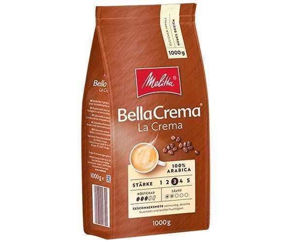 Кофе  в зернах Melitta Bella Crema La Crema 1 кг (8шт/ящ). Опт от 1 ящ