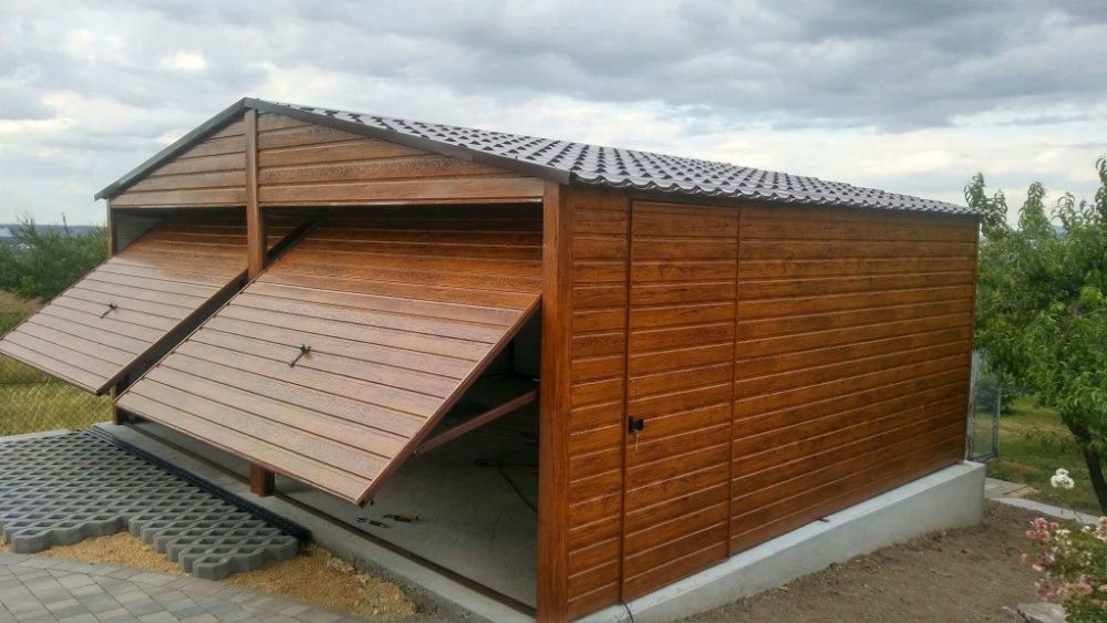 Garaż blaszak, garaze blaszane profil zamknięty 6x5,6x6,6x7, drewno