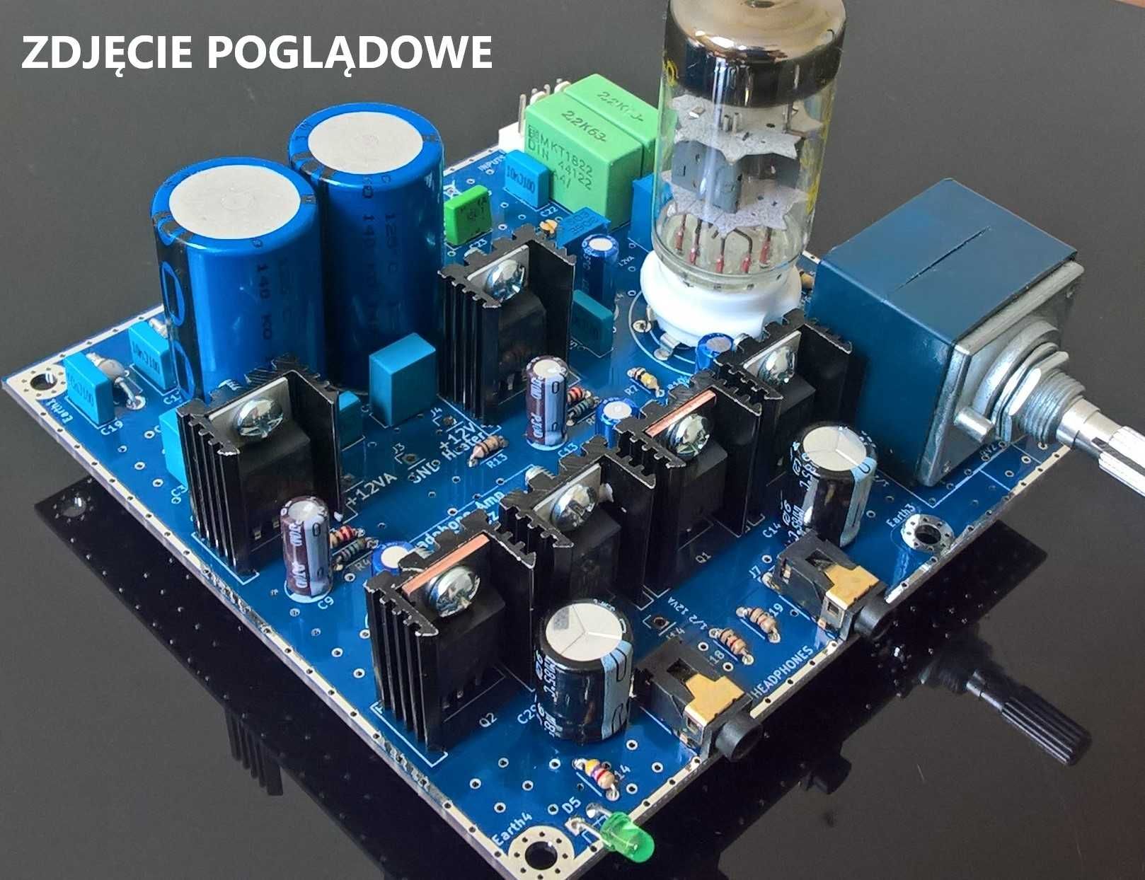 Płytka pcb - wzmacniacz słuchawkowy lampowy