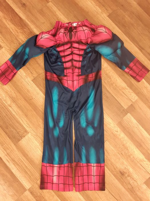 Spiderman 110 116 przebranie na bal przebieranców 5 6 marvel kostium