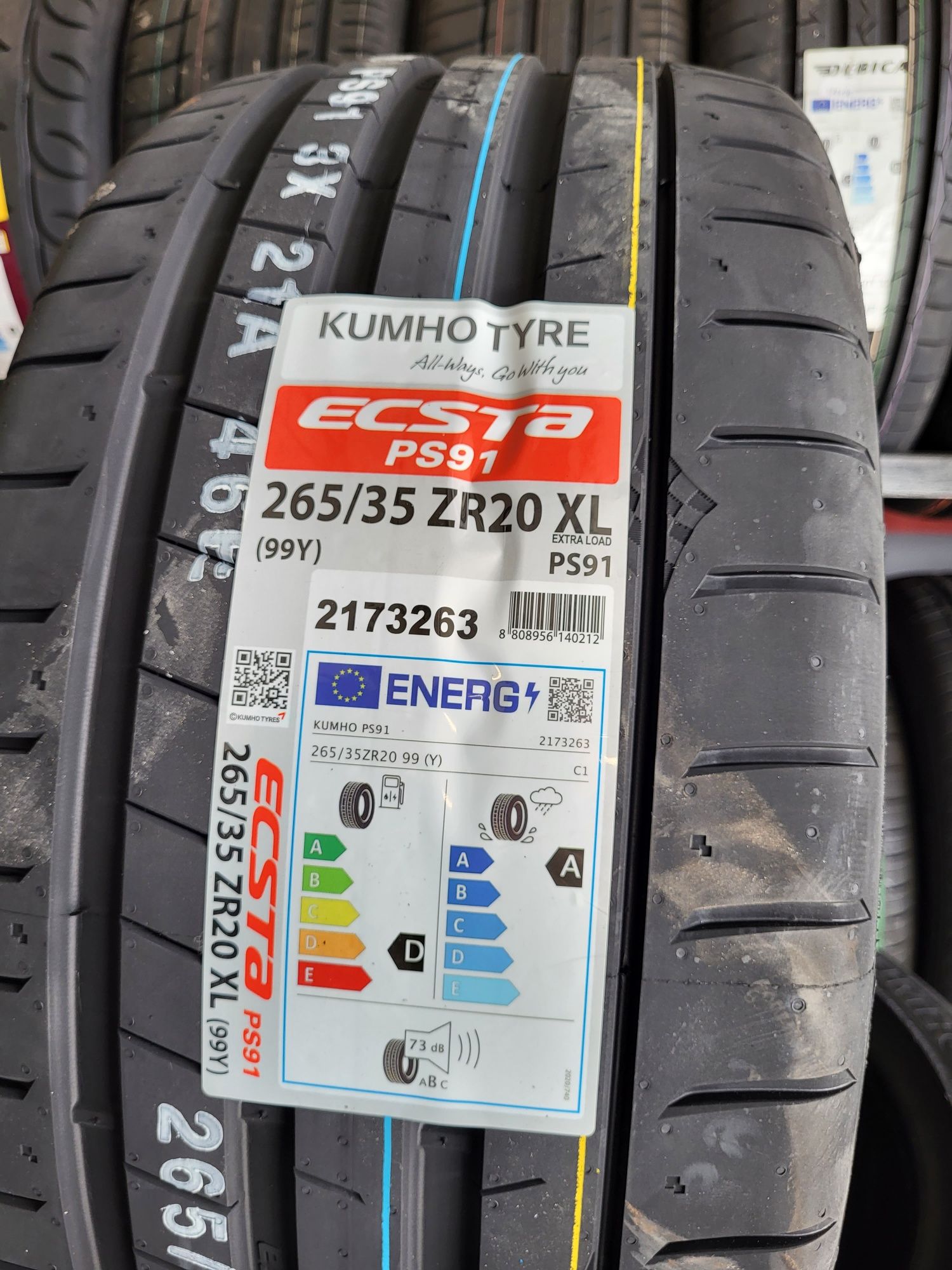 Opony letnie 265/35ZR20 99Y Kumho ECSTA PS91  Montaż! NOWE !