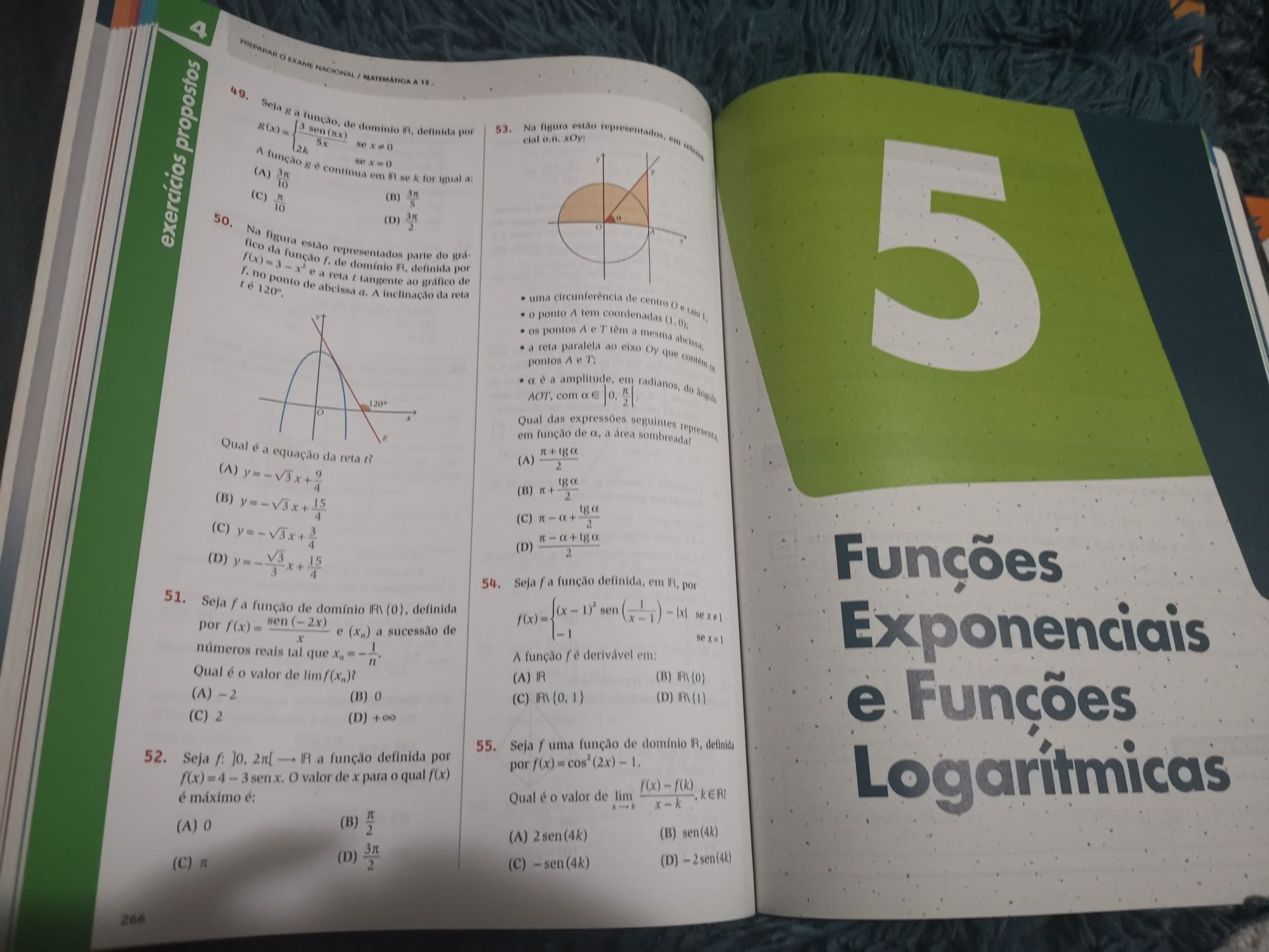 Livro de apoio ao estudo e preparação exame de matemática A