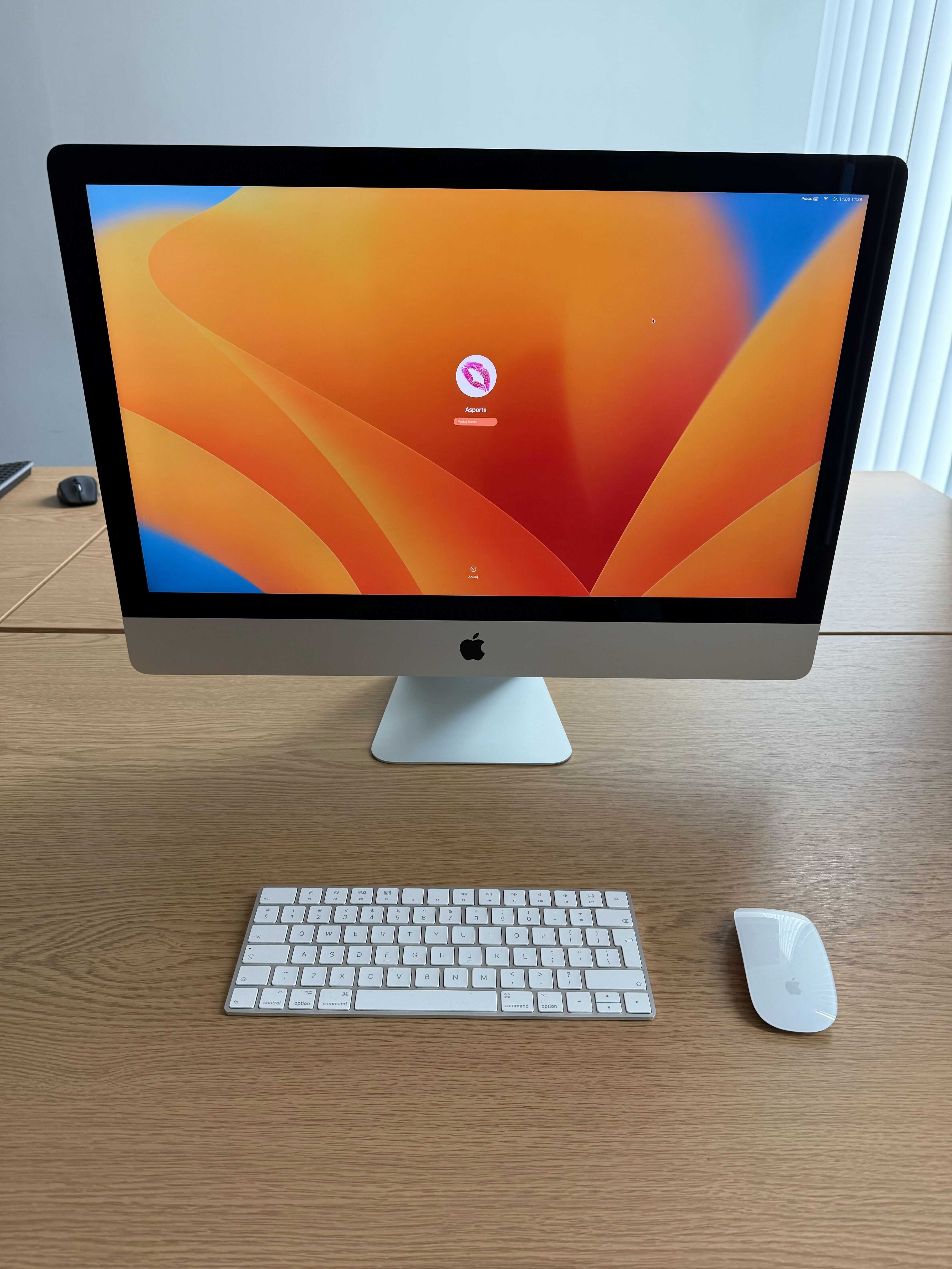 iMac Retina 5K, 27 cali 2020, i5 6 x 3,1 GHz, 32GB RAM, 250GB