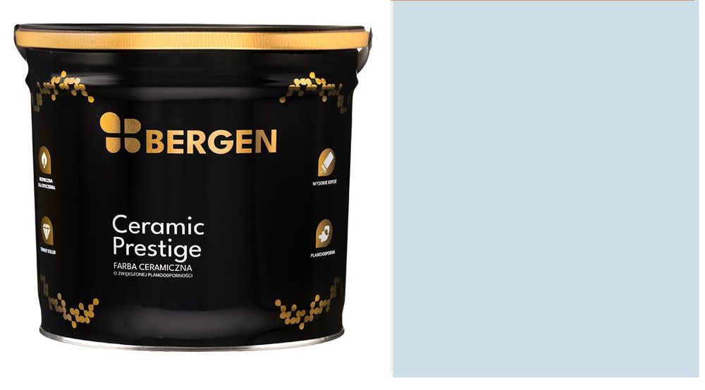 Bergen Farba do ścian Ceramiczna  Delikatnie niebieski 2,5l