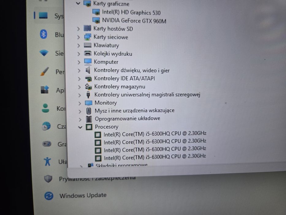 Sprawny laptop Lenovo ideapad Y700-17ISK i5 / 8GB / SSD 240 GB Win 11