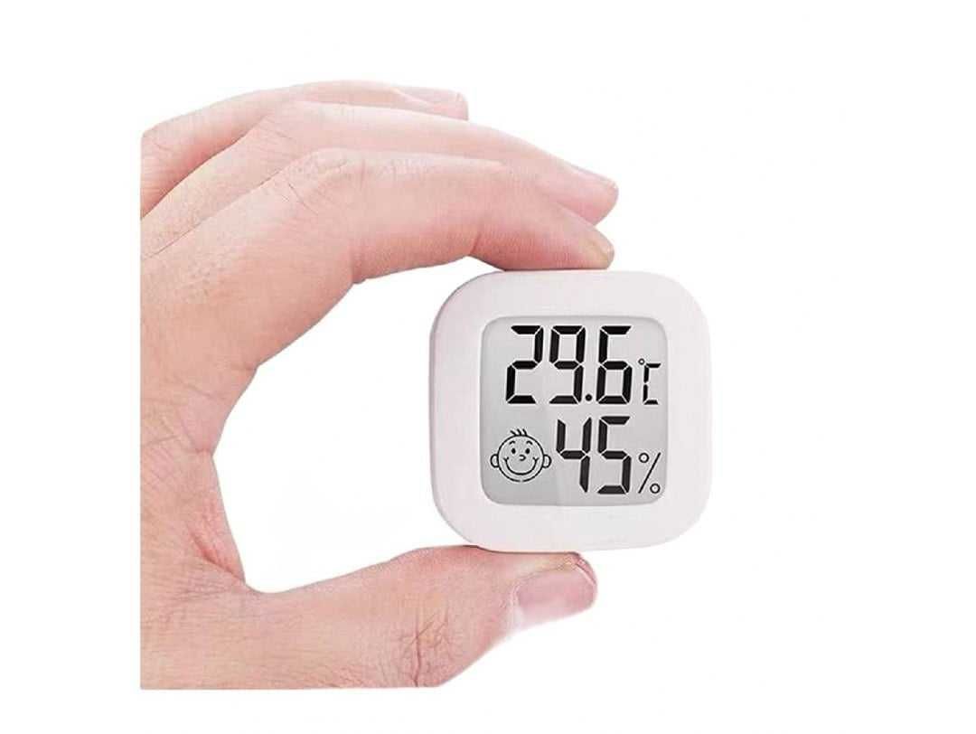 Pokojowy termometr cyfrowy z czujnikiem wilgotności biały