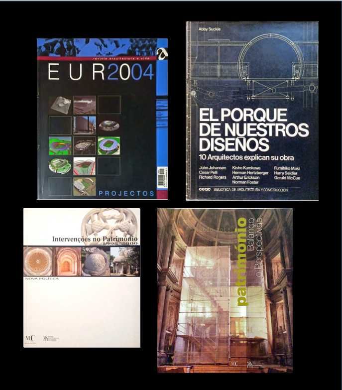 Património, Arquitectura. VARIOS LIVROS