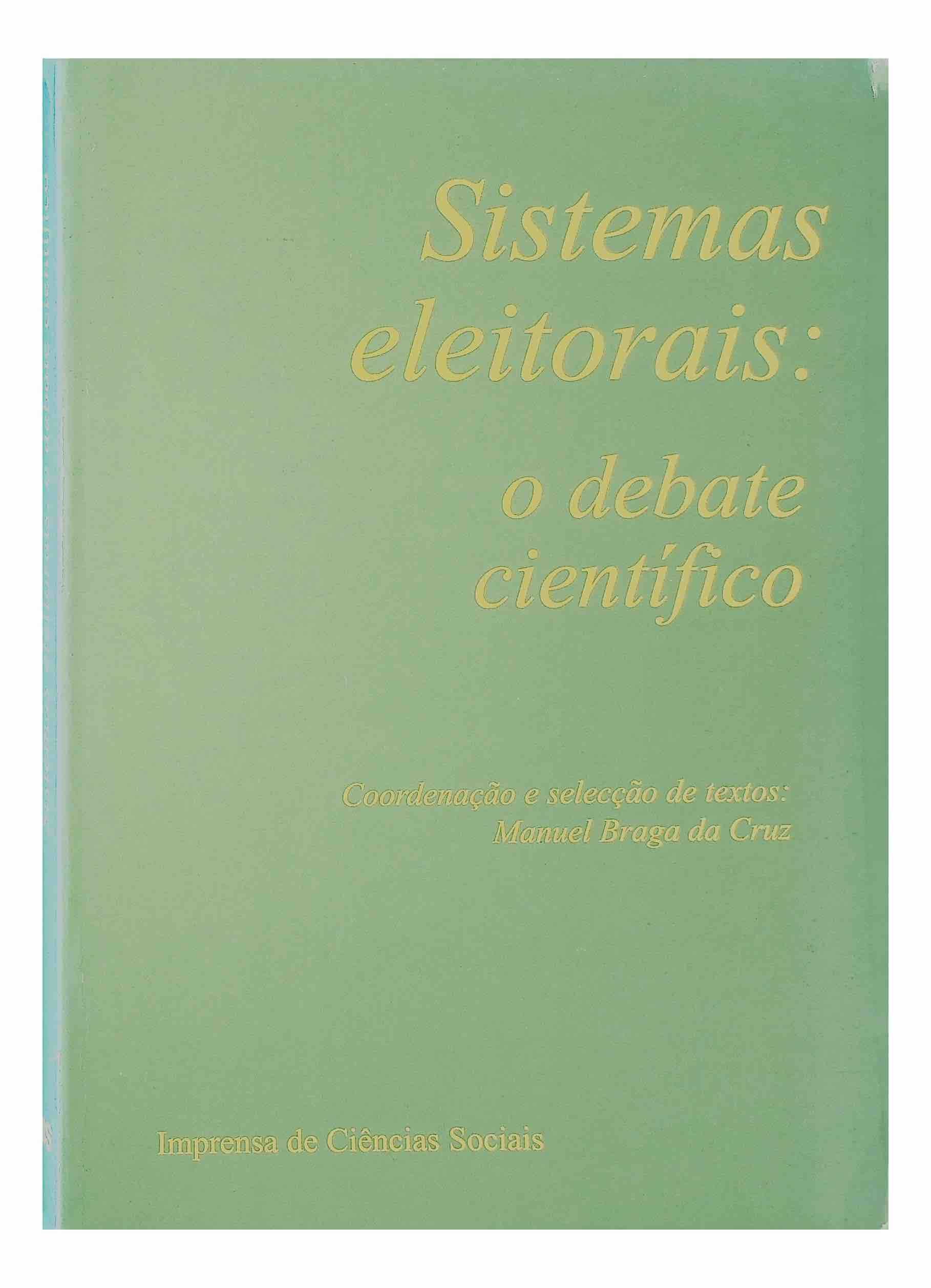 Sistemas eleitorais: o debate científico