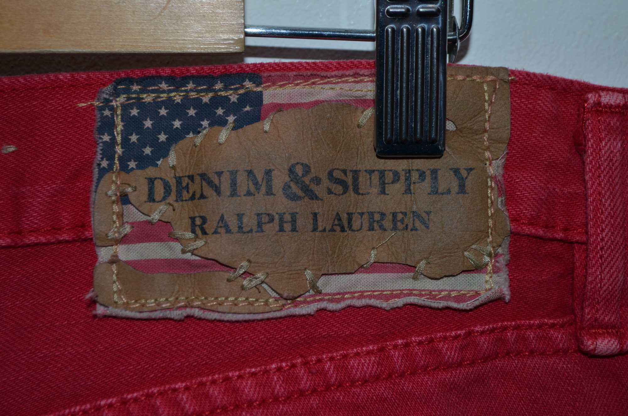 Джинсы Denim And Supply Ralph Lauren Jeans Straight Red W33 L32