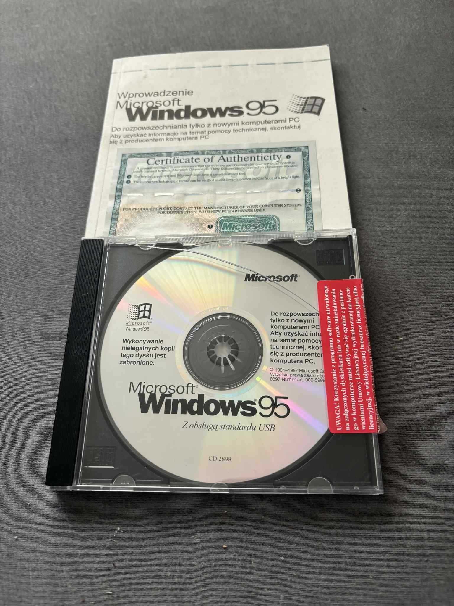 Windows 95 orginał