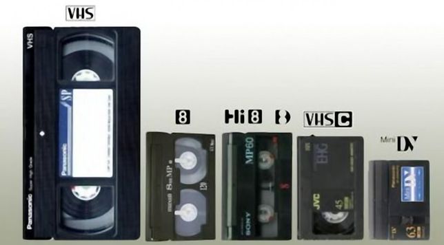 Оцифровка видеокассет VHS, VHS-C, S-VHS, Video8, Hi8