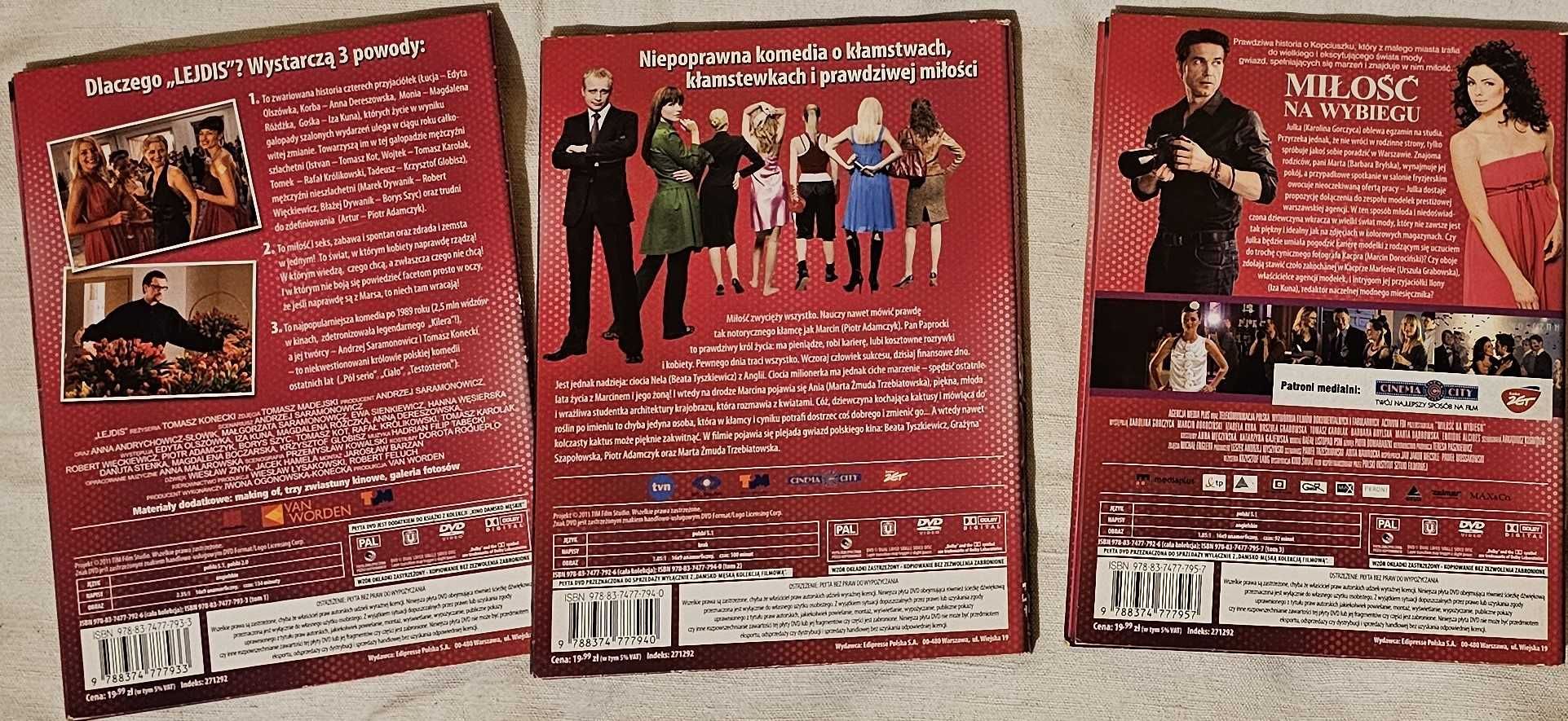 3 filmy: Lejdis, Nie kłam kochanie, Miłość na wybiegu