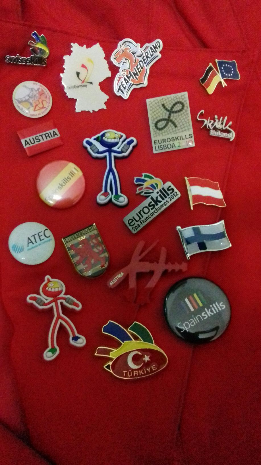 Conjunto de pins Especiais Países