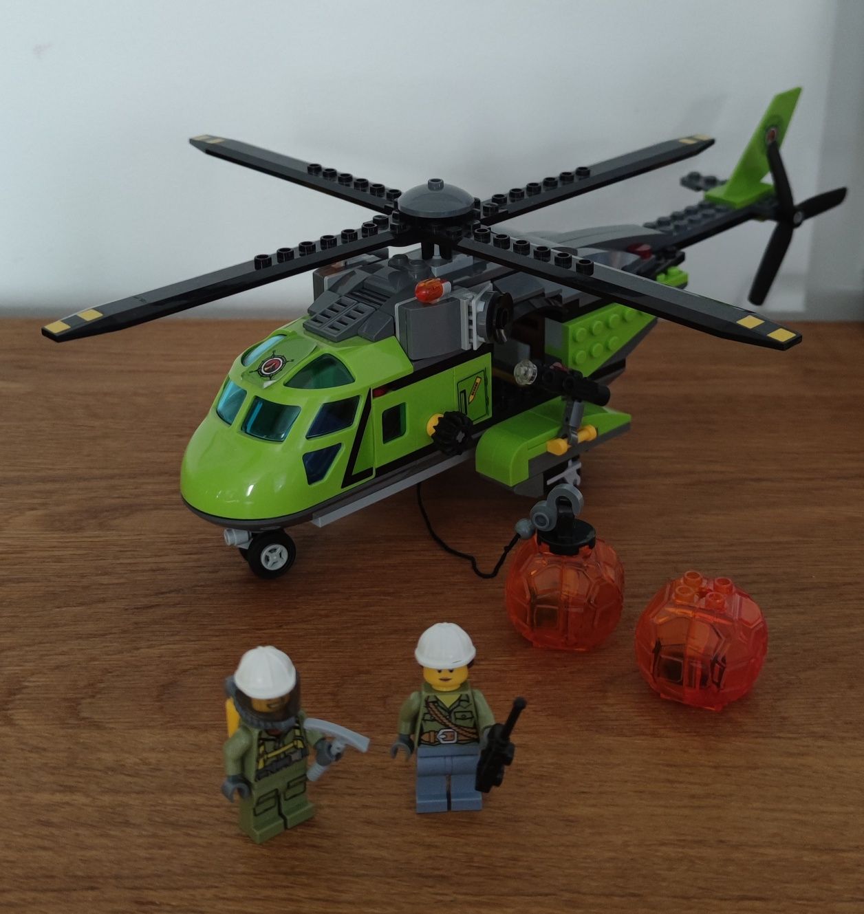LEGO City 60123 Helikopter dostawczy kompletny pudełko instrukcja