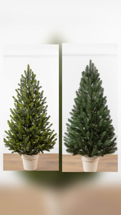 Штучні новорічні ялинки в горщику Siga Group елка ялинка