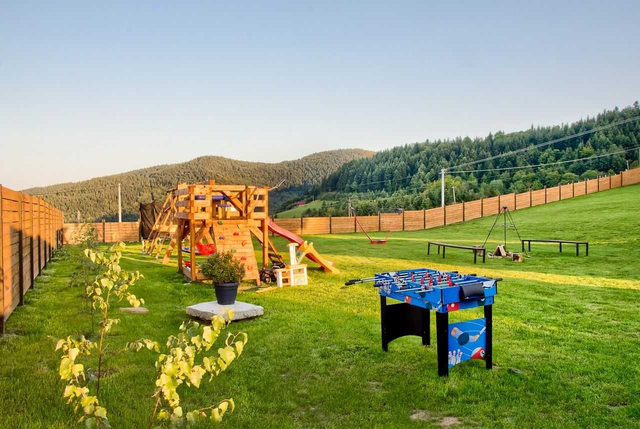 Domek w górach z jacuzzi na Wyłączność Beskid WyspowyPlac zabawWAKACJE