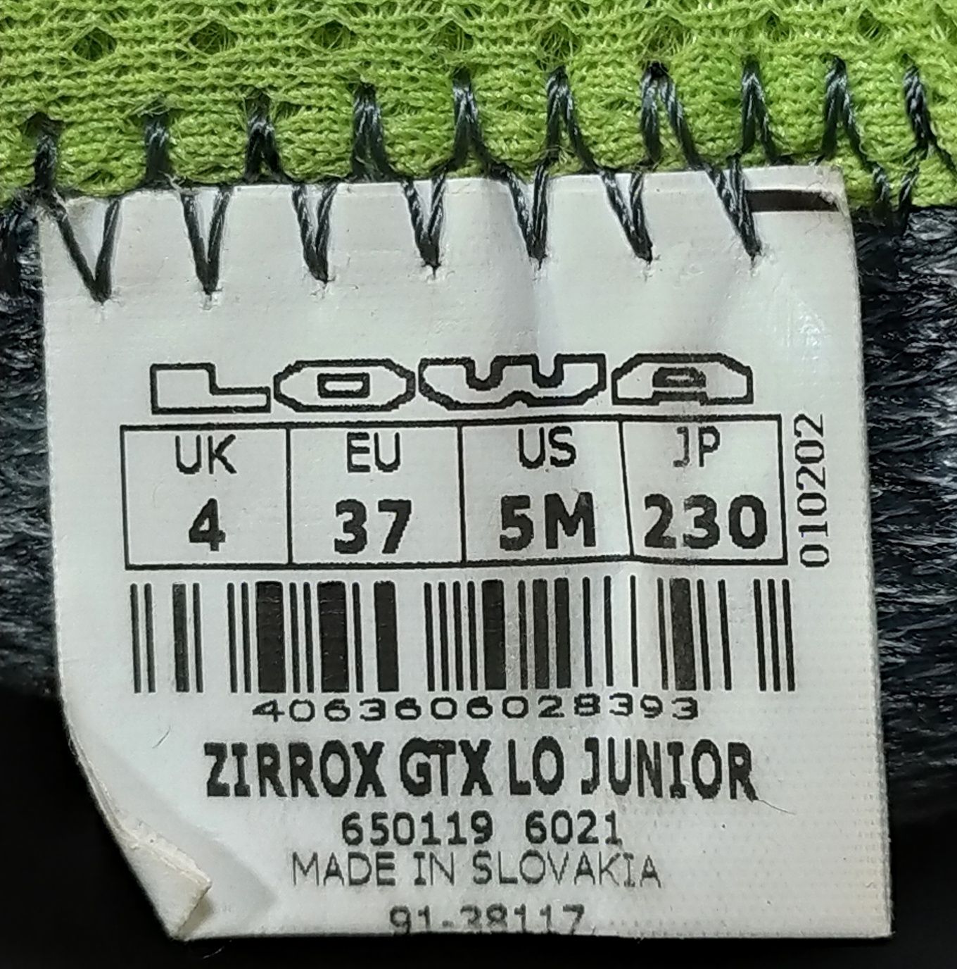 кросівки Lowa Zirrox GTX 37р/23.5см