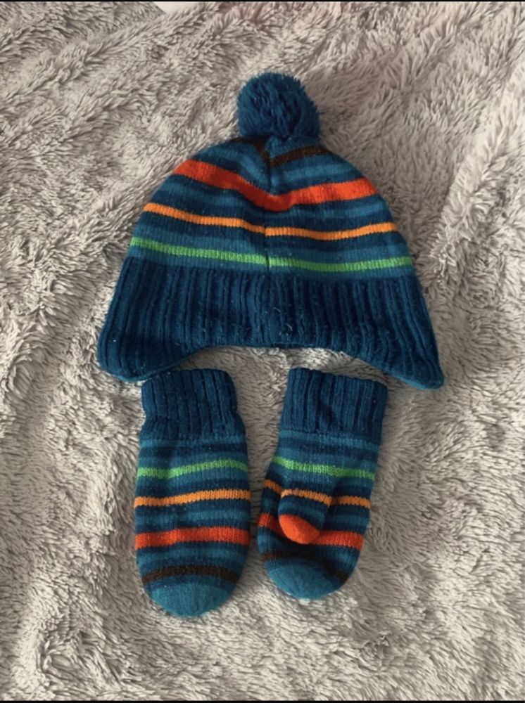 Czapka zimowa dla chłopca, rękawiczki, czapka dziecięca