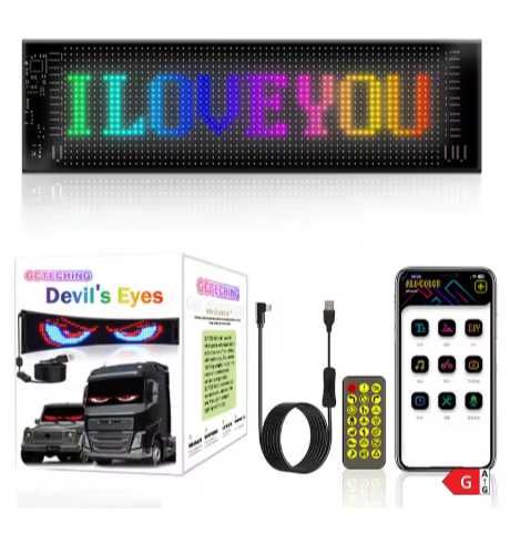 Painel LED RGB Programável para Carro ou Caminhão