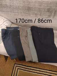 Zestaw 5x męskie spodnie garniturowe / eleganckie vintage