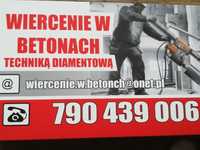 Wiercenie w betonach!!! Cięcie betonu. Stropów. Ścian.