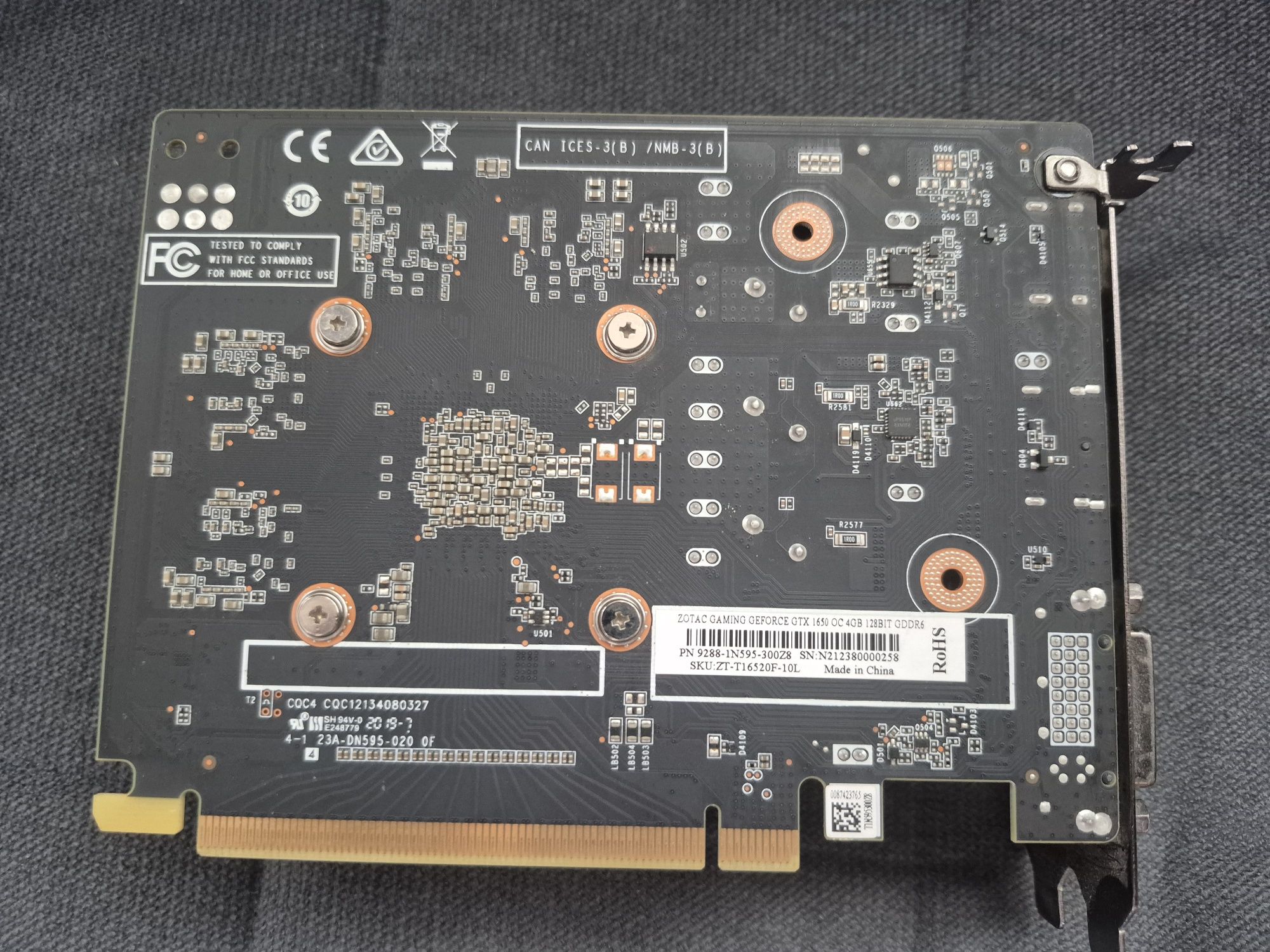 Karta graficzna Zotac Gaming GEFORCE GTX1650 OC