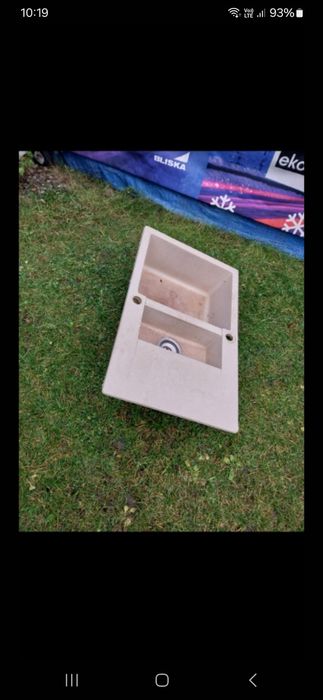 Sprzedam zlew dwukomorowy kamienny 80 x 50 cm