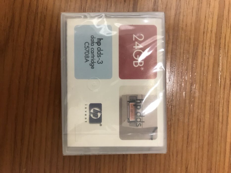Tapes de backup HP DDS-3 24GB e DDS-4 30GB