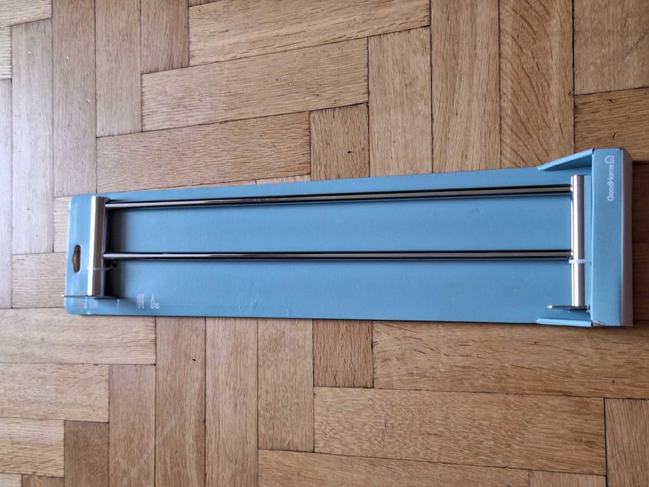 Wieszak podwójny na ręcznik GoodHome Koros 60 cm chrom