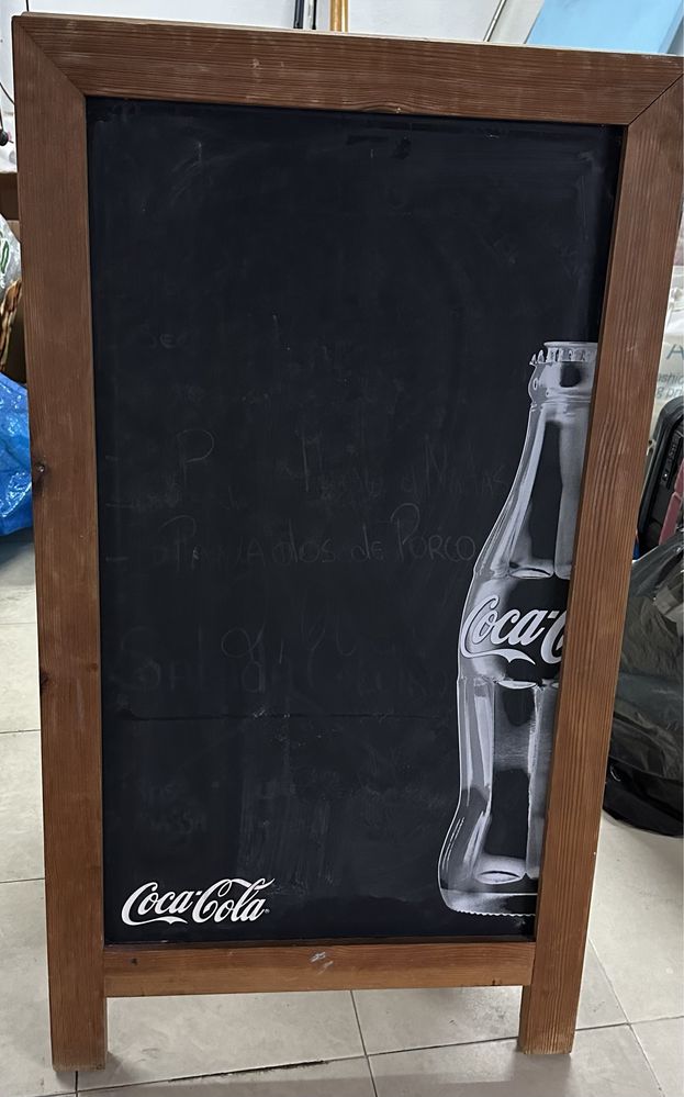 Quadro Ardosia Coca-Cola impecável para Bar Café ou Restaurante
